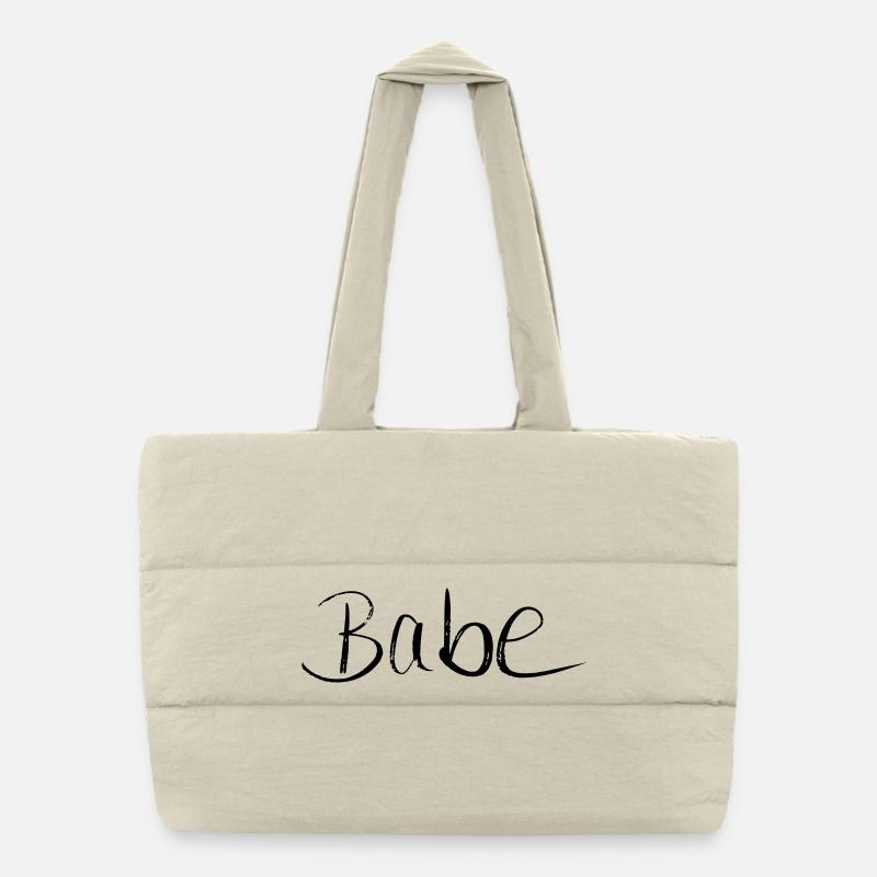Babe Puffer Shopping Bag