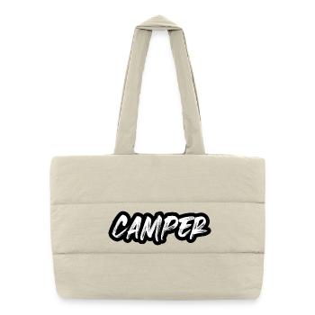 camper camping van removal - Puffer Shopping Bag - natural - Front