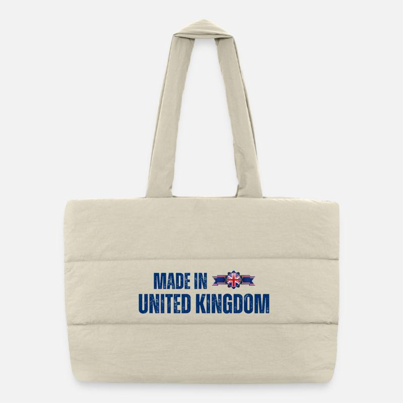 Fabriqué au Royaume-Uni, fierté britannique Sac shopping matelassé