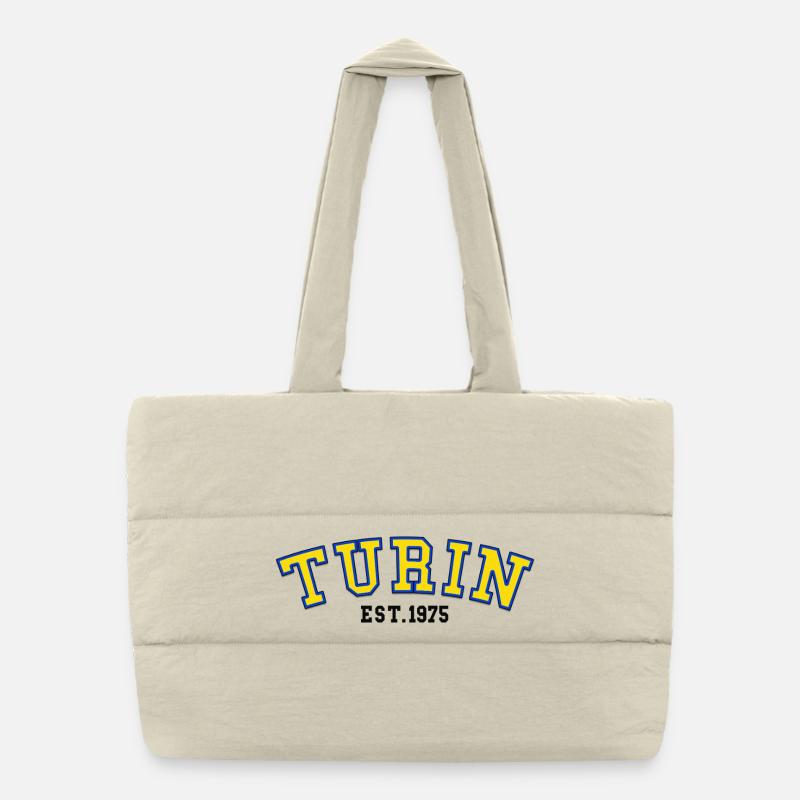 Turin Est.1975 Puffer-Einkaufstasche