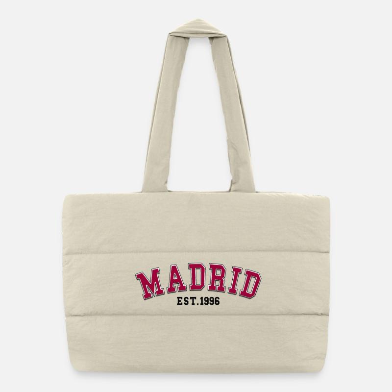 Madrid Est. 1996 Puffer Shopping Bag