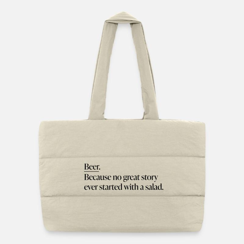 Chemise statement de bière Sac shopping matelassé