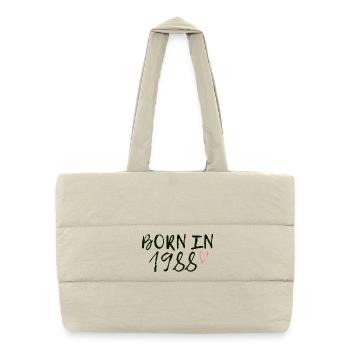 BORN IN1988 - Puffer-Einkaufstasche - Naturweiß - Vorne