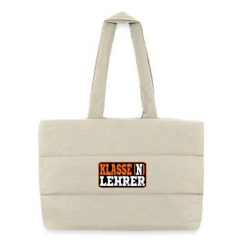 Klassenlehrer SCHULE - Abschied - Puffer-Einkaufstasche - Naturweiß - Vorne