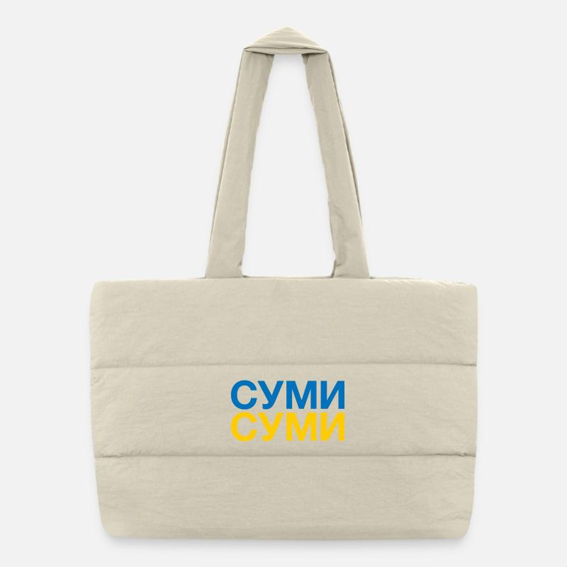 SUMY Drapeau ukrainien Ukraine Sac shopping matelassé