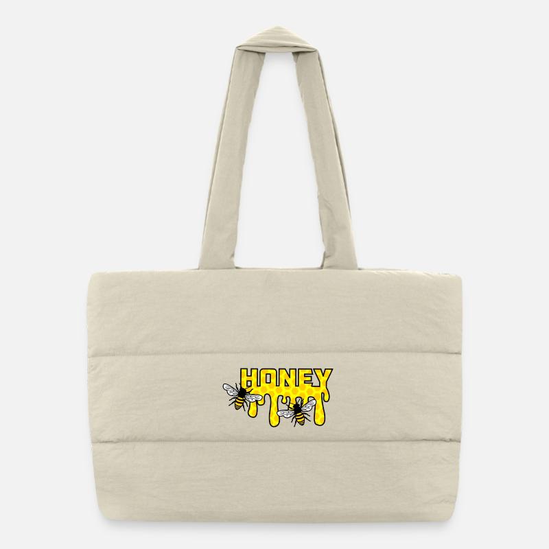 Dripping honey Puffer Shopping Bag