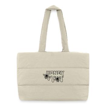 Dripping honey - Puffer Shopping Bag - natural - Front