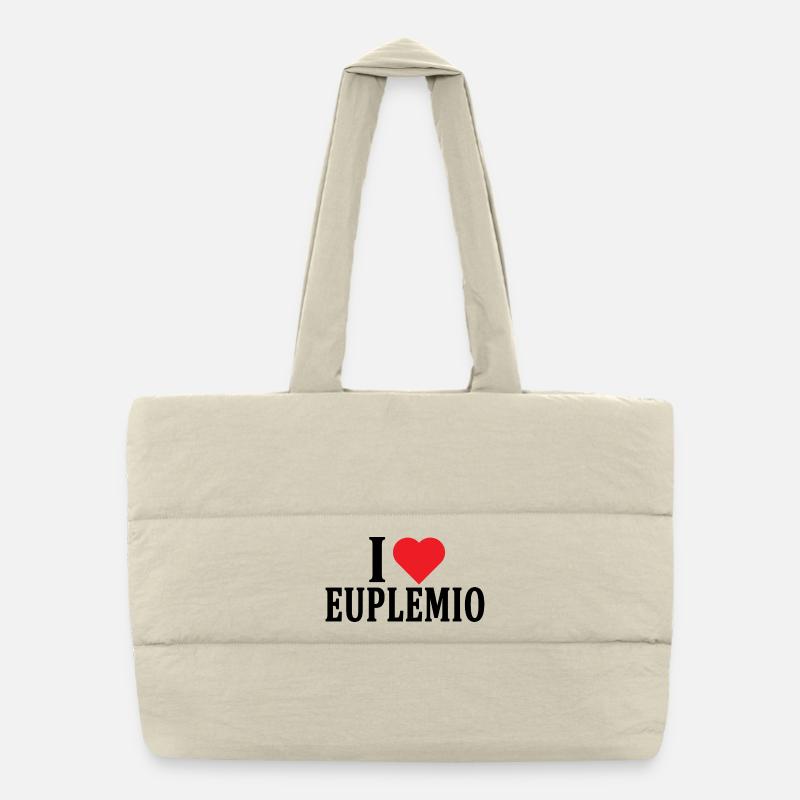 t-shirt J’adore l’idée cadeau du t-shirt Euplemio Sac shopping matelassé