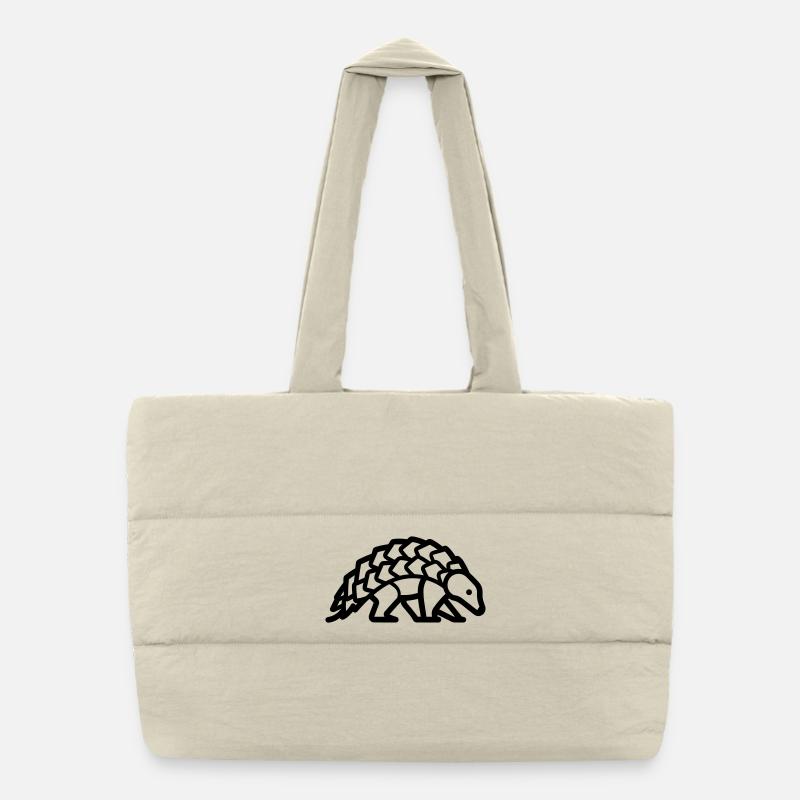 pangolin Puffer Shopping Bag