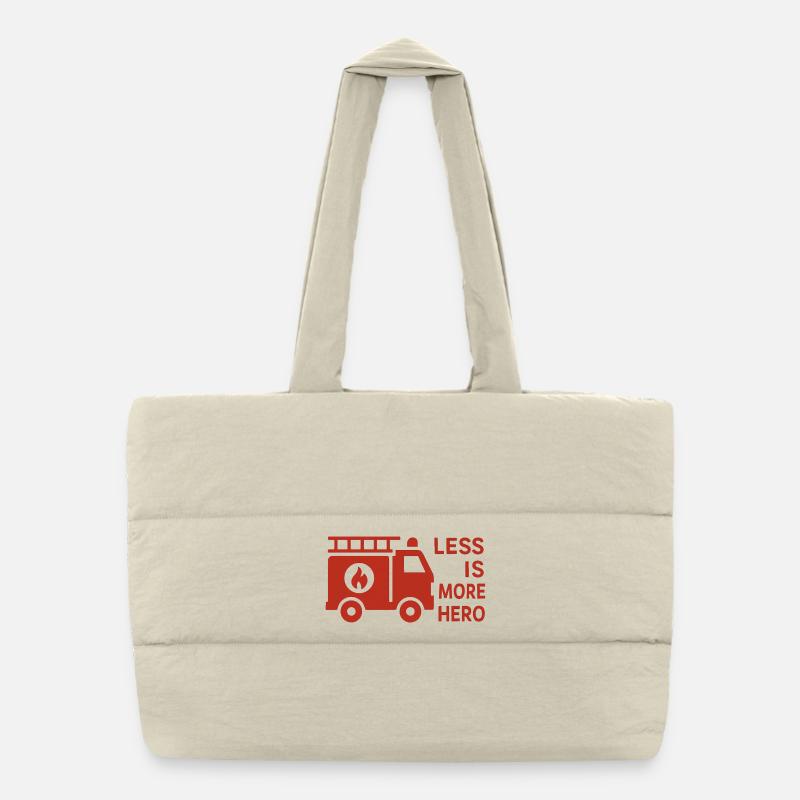 Firefighters - Less is more Hero Puffer Shopping Bag