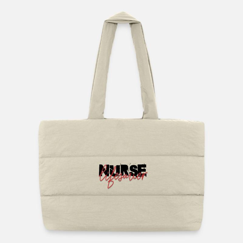 Krankenschwester Lebensretter Puffer-Einkaufstasche