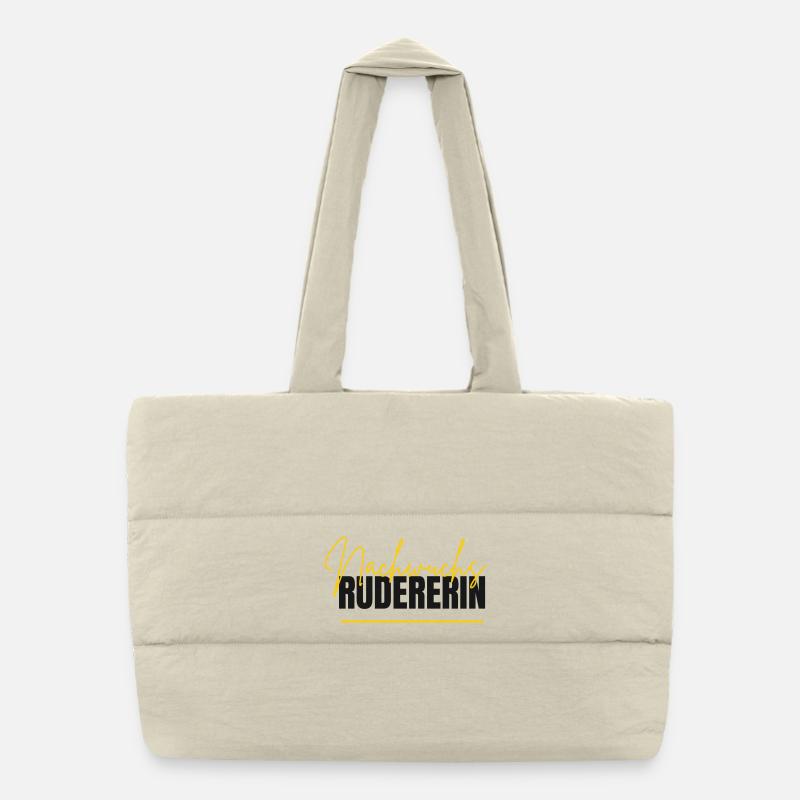 Rower Puffer Shopping Bag