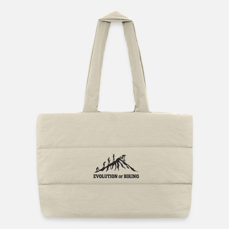 Evolution of Biking Downhill Entstehung  Puffer-Einkaufstasche