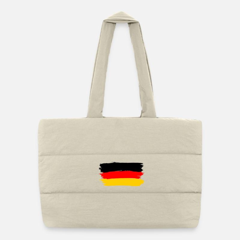 Drapeau de l’Allemagne ✅ Drapeau de l’Allemagne ✔ Sac shopping matelassé