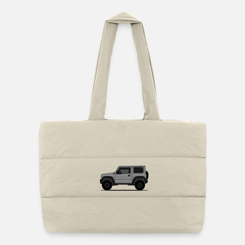 Jimny Grau Puffer-Einkaufstasche