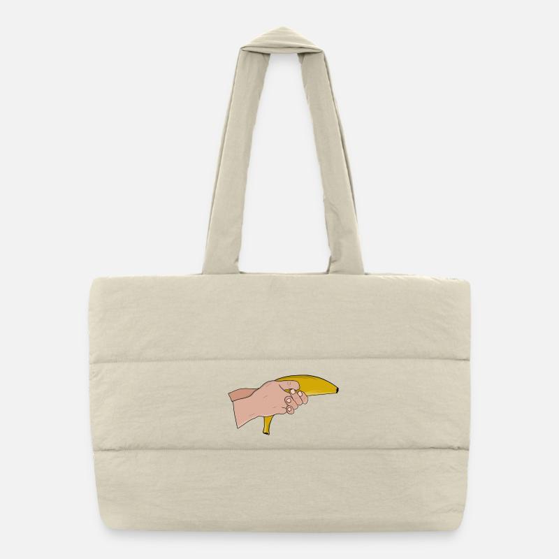 Banane mortelle Sac shopping matelassé