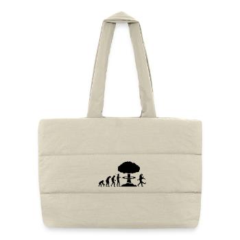 Nuclear evolution - Puffer Shopping Bag - natural - Front