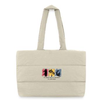 I AM READY FOR MY VACATION THE SURF CREW - Puffer Shopping Bag - natural - Front