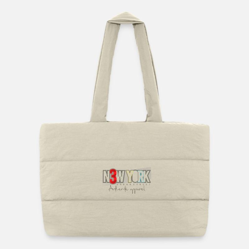 Urbain NYC Skyline Design abstrait Sac shopping matelassé
