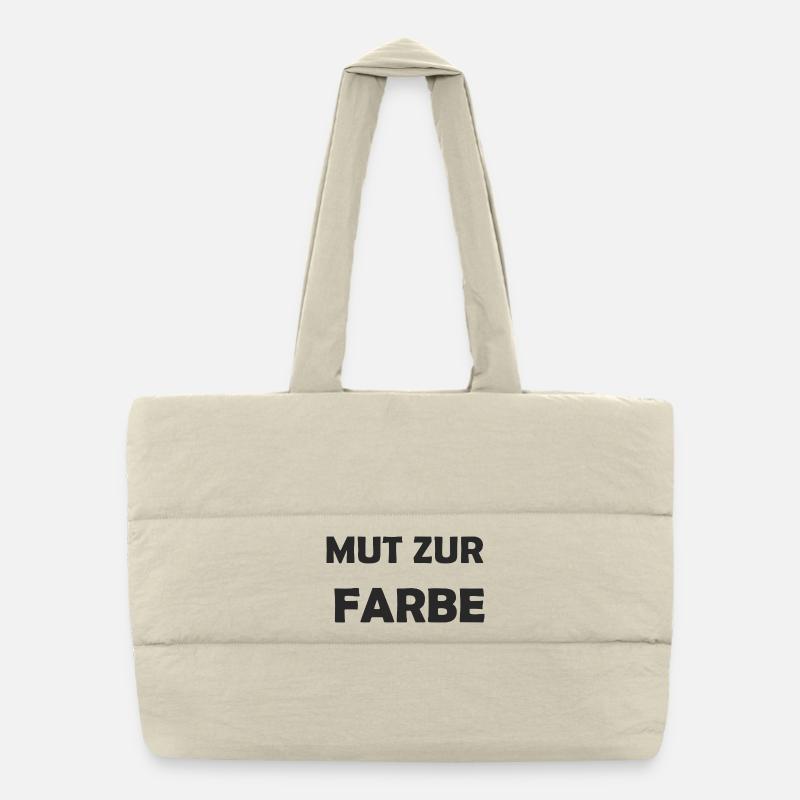 Mut zur Farbe – Farbexplosion Puffer-Einkaufstasche
