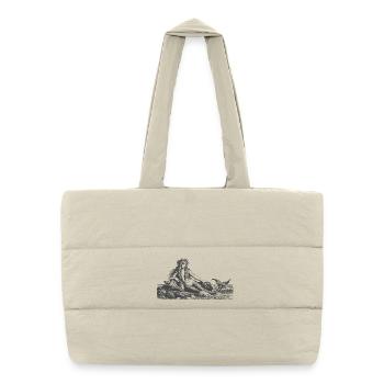Sirène au bord de la mer - Sac shopping matelassé - blanc naturel - Devant