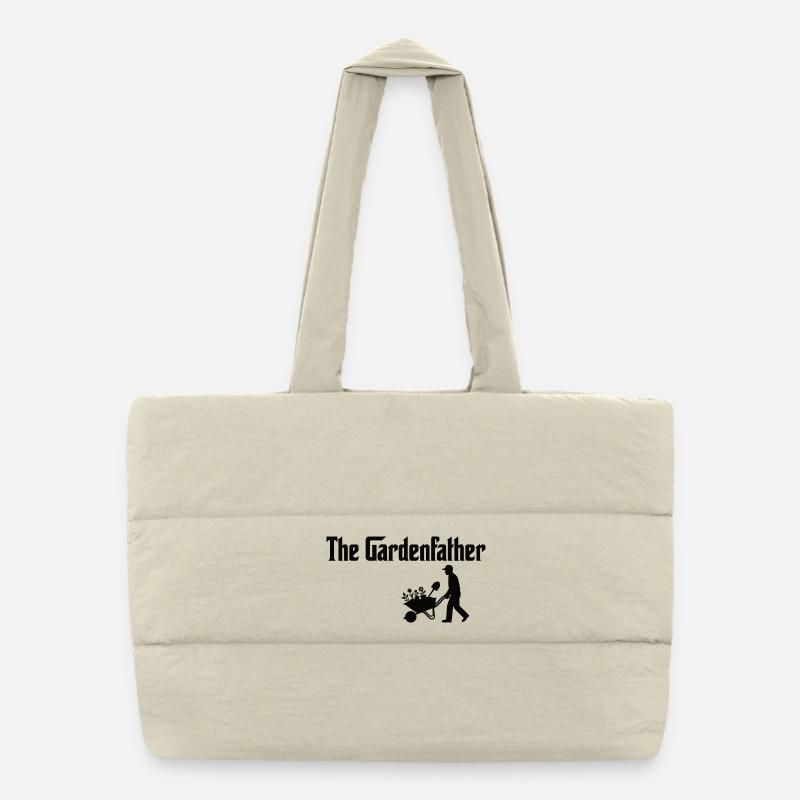 Le Père du Jardin – Le Parrain du Jardin Sac shopping matelassé