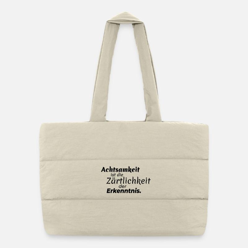 Tendresse de pleine conscience Sac shopping matelassé