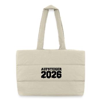 Aufsteiger 2026 - Puffer-Einkaufstasche - Naturweiß - Vorne