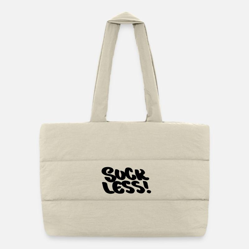 Suce moins ! Sois sage ! Sac shopping matelassé