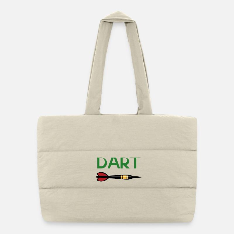DART Zieltreffer Pfeil Design Puffer-Einkaufstasche
