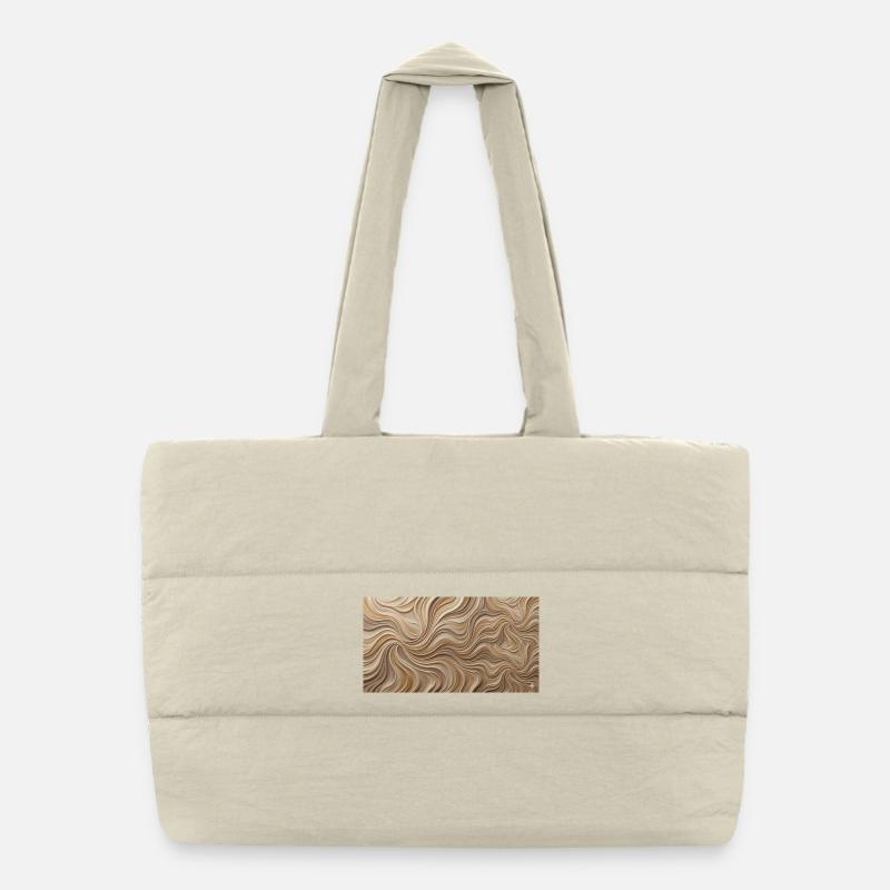Paysage de sable ondulé du désert Sac shopping matelassé