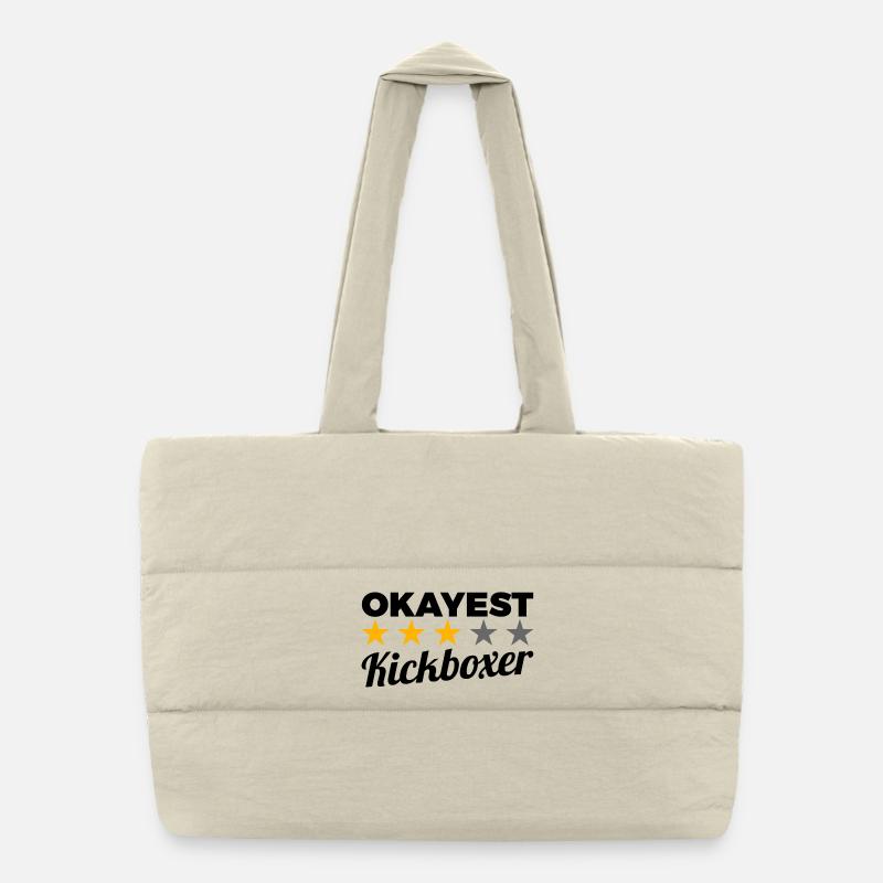 Okayest Kickboxer Puffer-Einkaufstasche