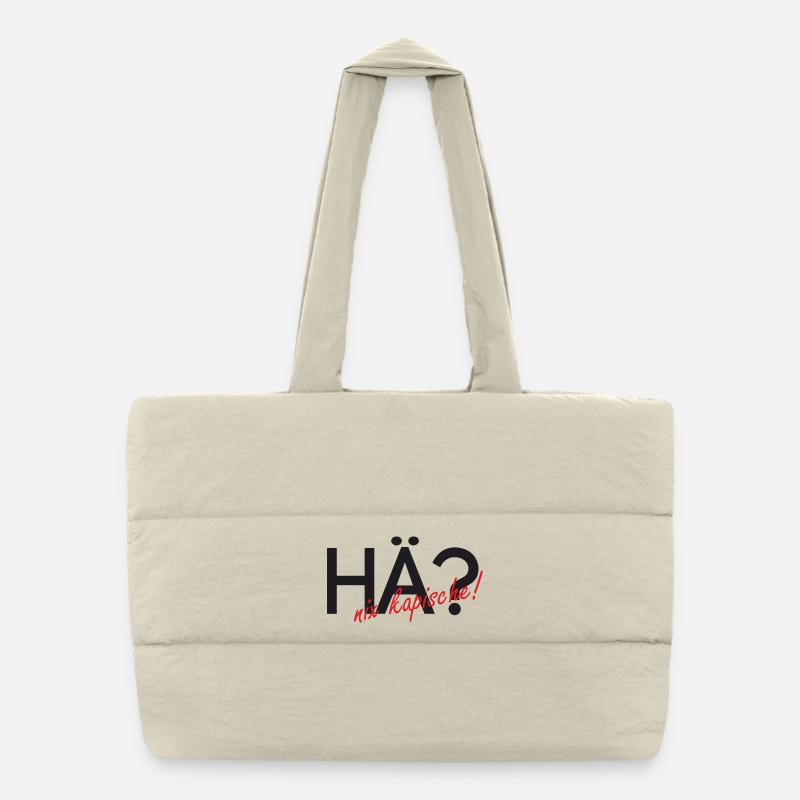 Heu, rien de capuchon ! Sac shopping matelassé