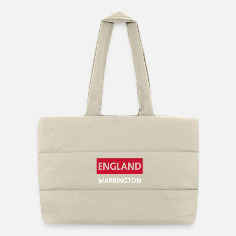 Angleterre Conception de la ligne d’horizon de Warrington City Sac shopping matelassé