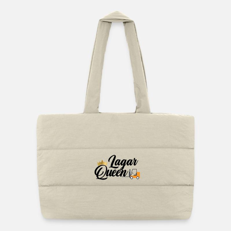 Warehouse Queen / Forklift Driver, Warehouse Clerk, Freight Forwarder Puffer Shopping Bag
