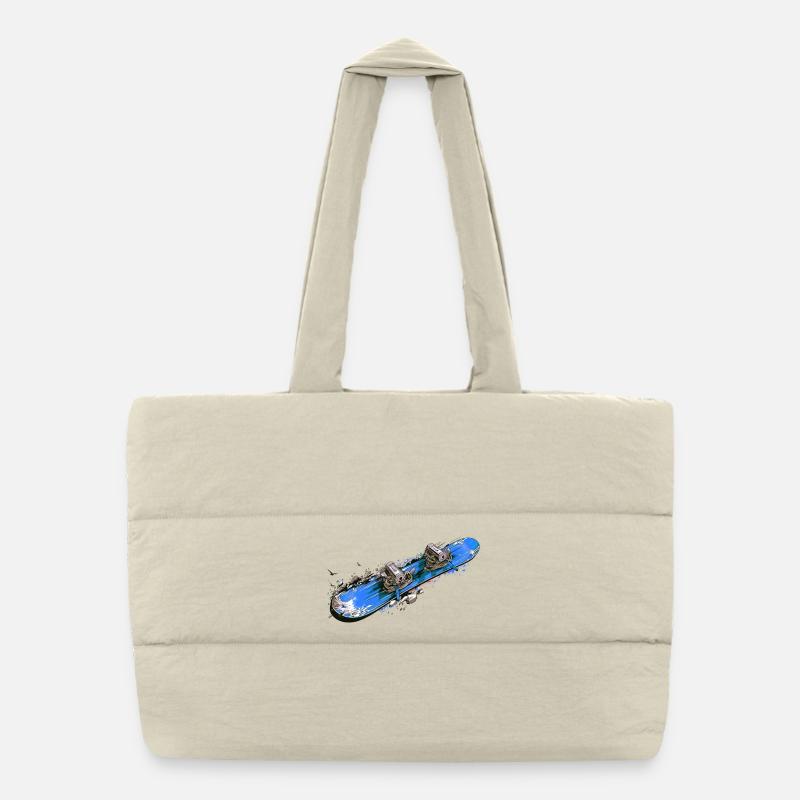 snowboard Puffer Shopping Bag