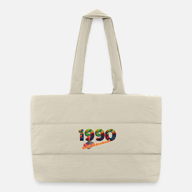 1990 – Retro Gaming Transition Puffer Shopping Bag