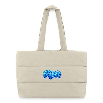 ELIJAH GRAFFITI NAME FOR PERFECT GIFT PRINTABLE - Puffer Shopping Bag - natural - Front