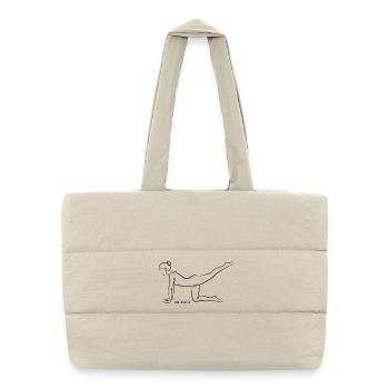 SOUL CONTOUR - Vyaghrasana - Puffer Shopping Bag - natural - Front