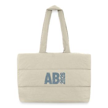 Abi 2026 - Abitur - Gift | minimal design - Puffer Shopping Bag - natural - Front