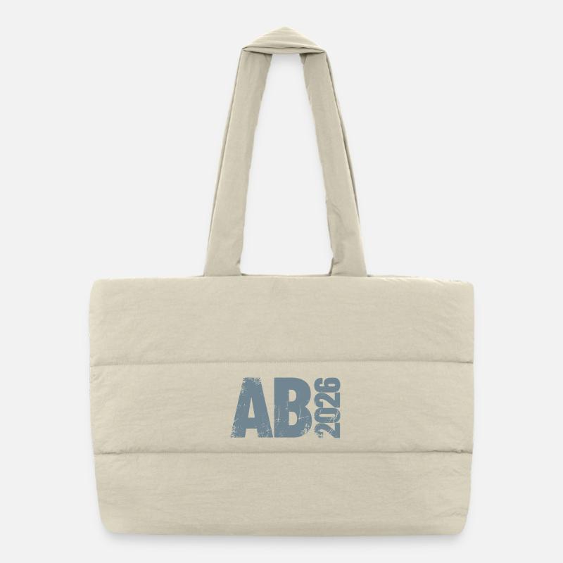 Abi 2026 - Abitur - Don | Conception minimale Sac shopping matelassé