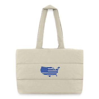 Utiliser la carte - Sac shopping matelassé - blanc naturel - Devant