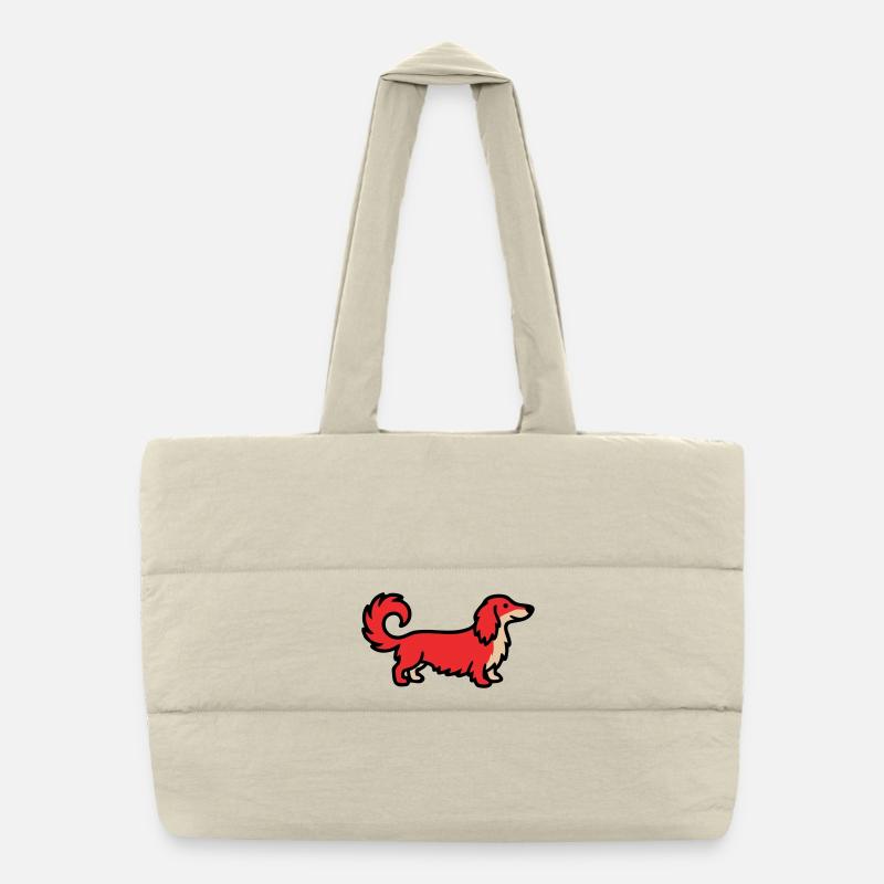 Irischer Setter Retriever Rot Puffer-Einkaufstasche