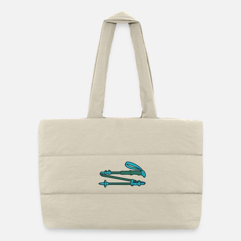 Bâtons de randonnée légers Sac shopping matelassé
