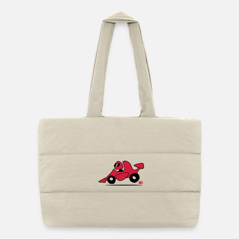 voiture de course Sac shopping matelassé