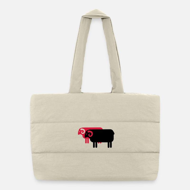 sheep Puffer Shopping Bag