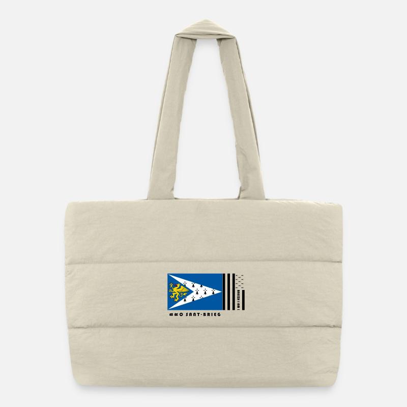 Brittany - Coat of arms Pays Saint-Brieuc Puffer Shopping Bag