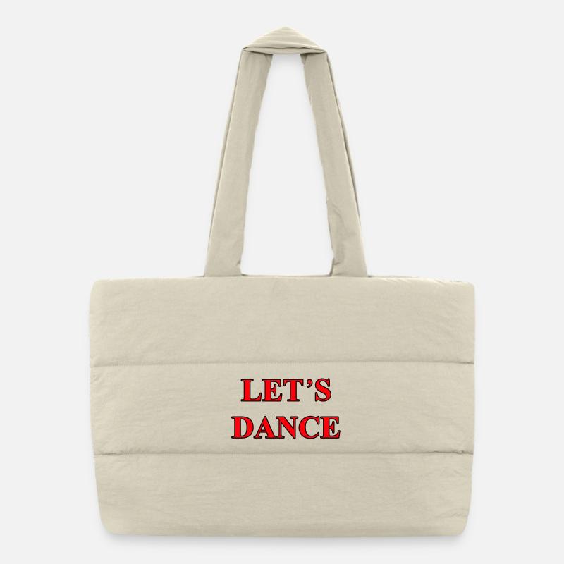 Lass uns tanzen Puffer-Einkaufstasche