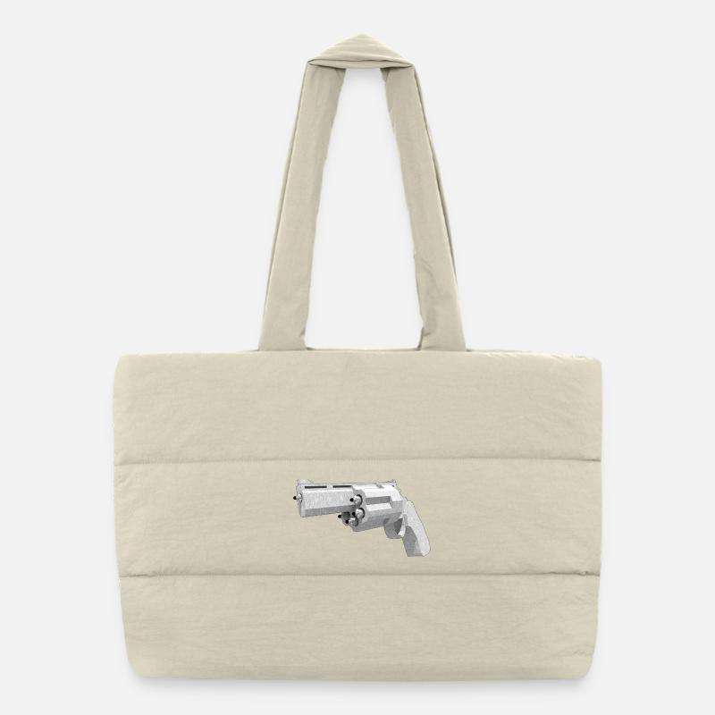 Humanized Pistol Puffer Shopping Bag