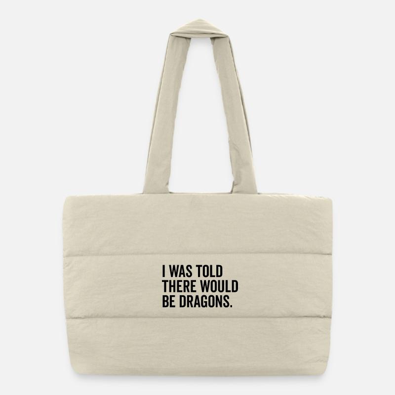 On m’a dit qu’il y aurait des dragons Sac shopping matelassé